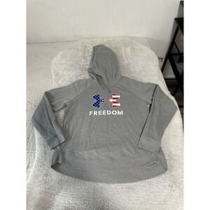 Under Armour Women's UA Freedom Logo USA Flag Hoodie Size Large